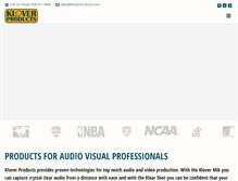Tablet Screenshot of kloverproducts.com